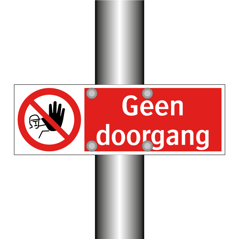 Geen doorgang