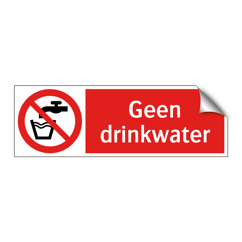Geen drinkwater