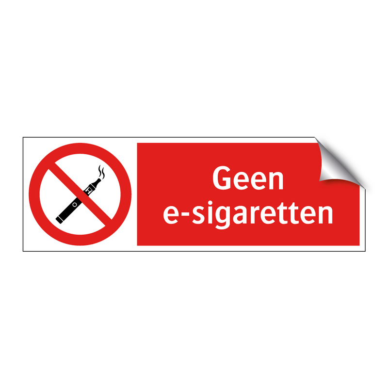 Geen e-sigaretten
