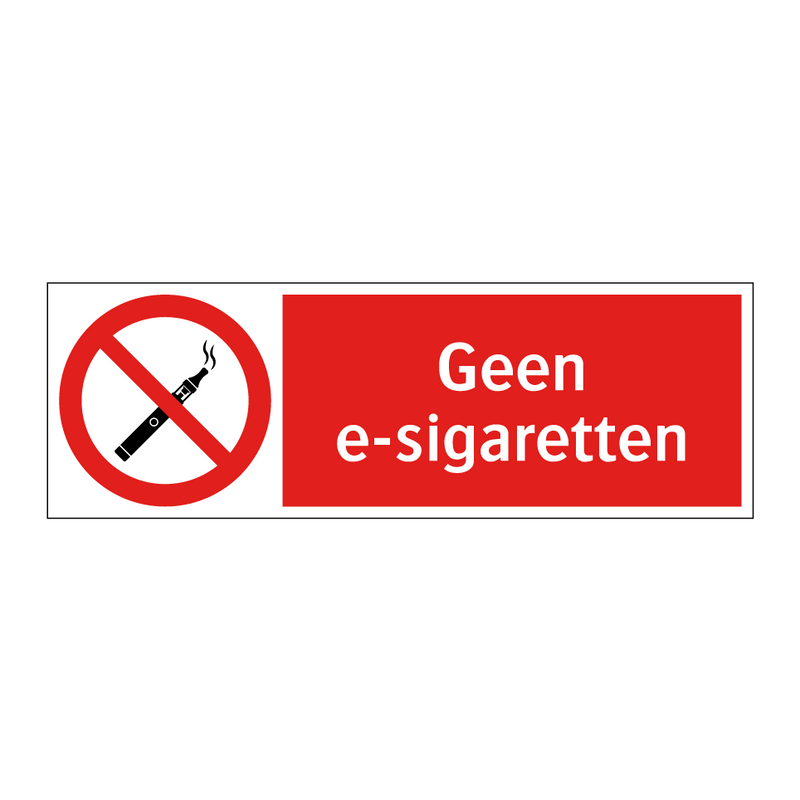 Geen e-sigaretten