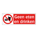 Geen eten en drinken