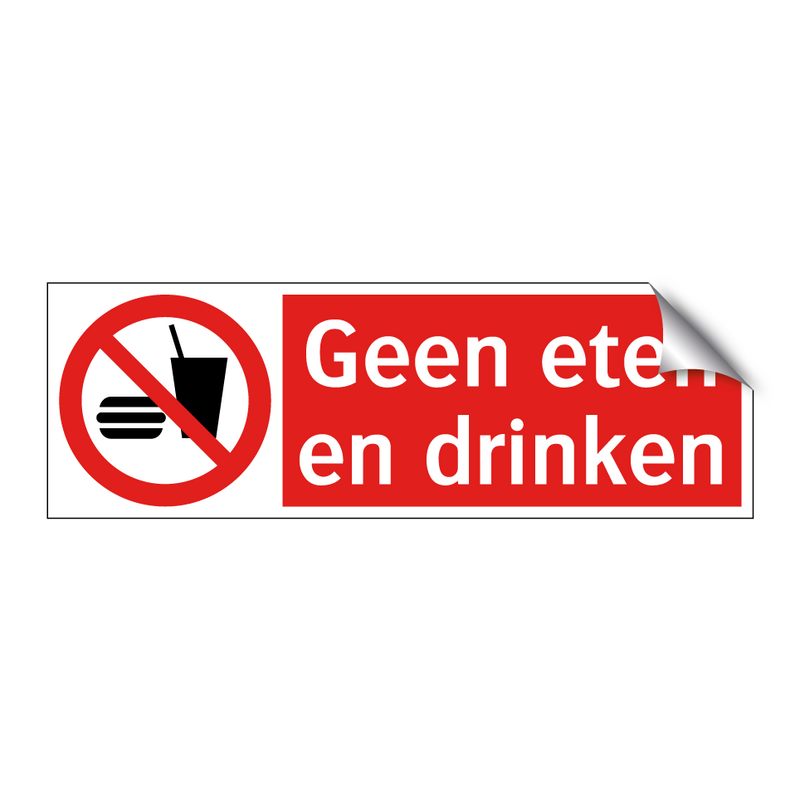 Geen eten en drinken