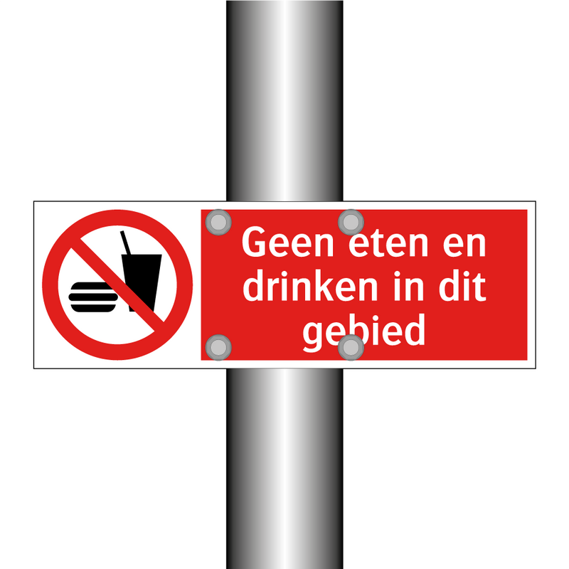 Geen eten en drinken in dit gebied