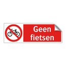 Geen fietsen
