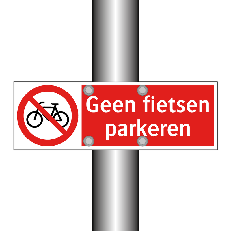Geen fietsen parkeren