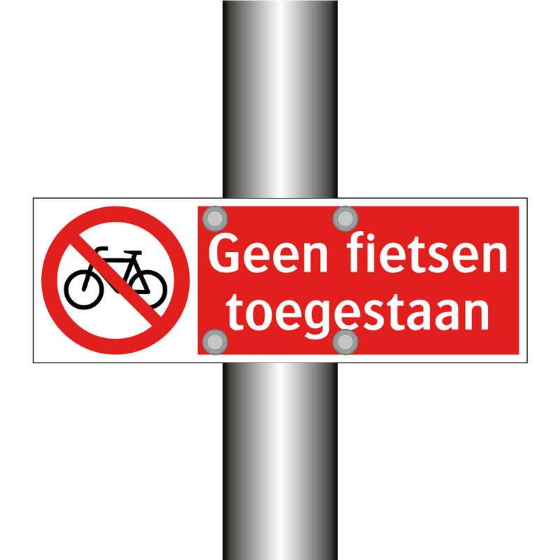 Geen fietsen toegestaan