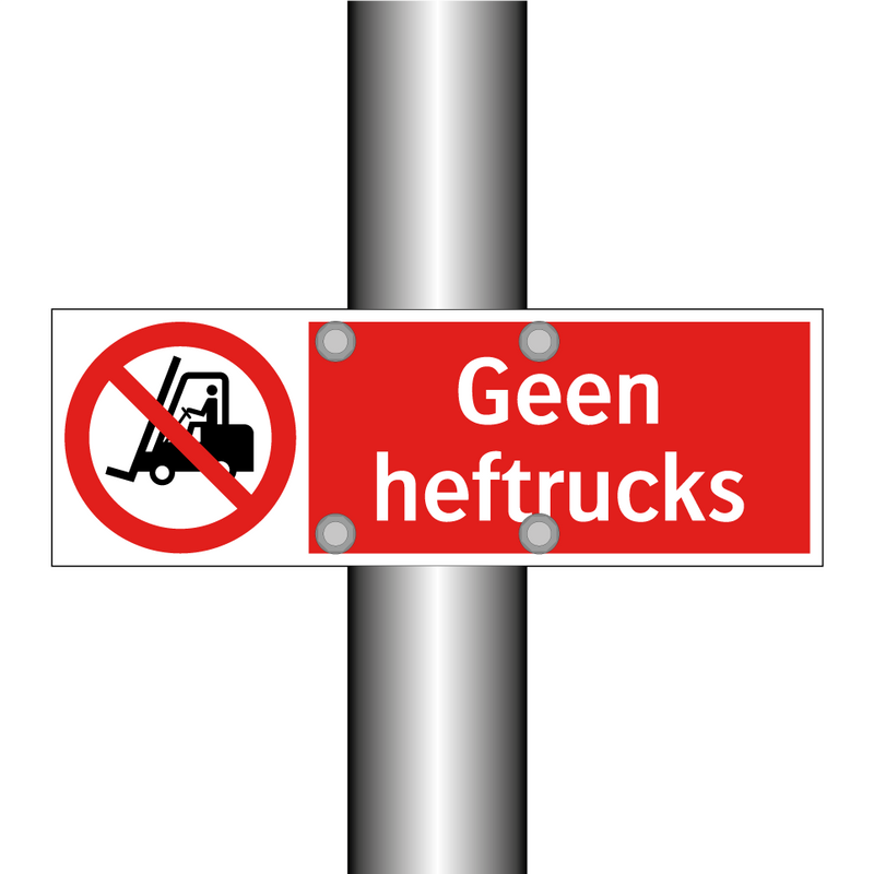 Geen heftrucks