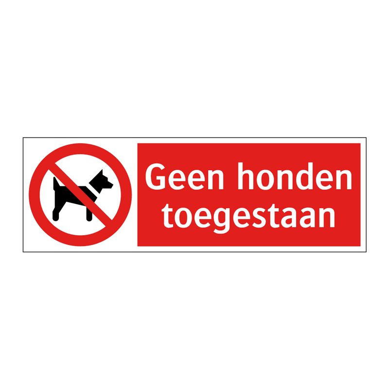 Geen honden toegestaan