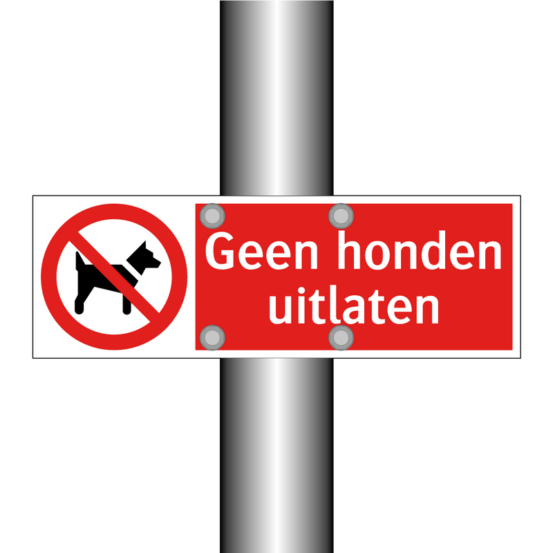 Geen honden uitlaten
