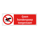 Geen hondenpoep toegestaan