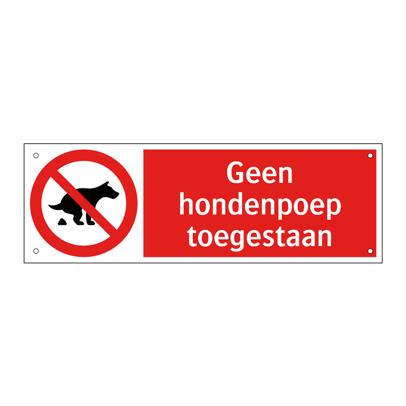 Geen hondenpoep toegestaan