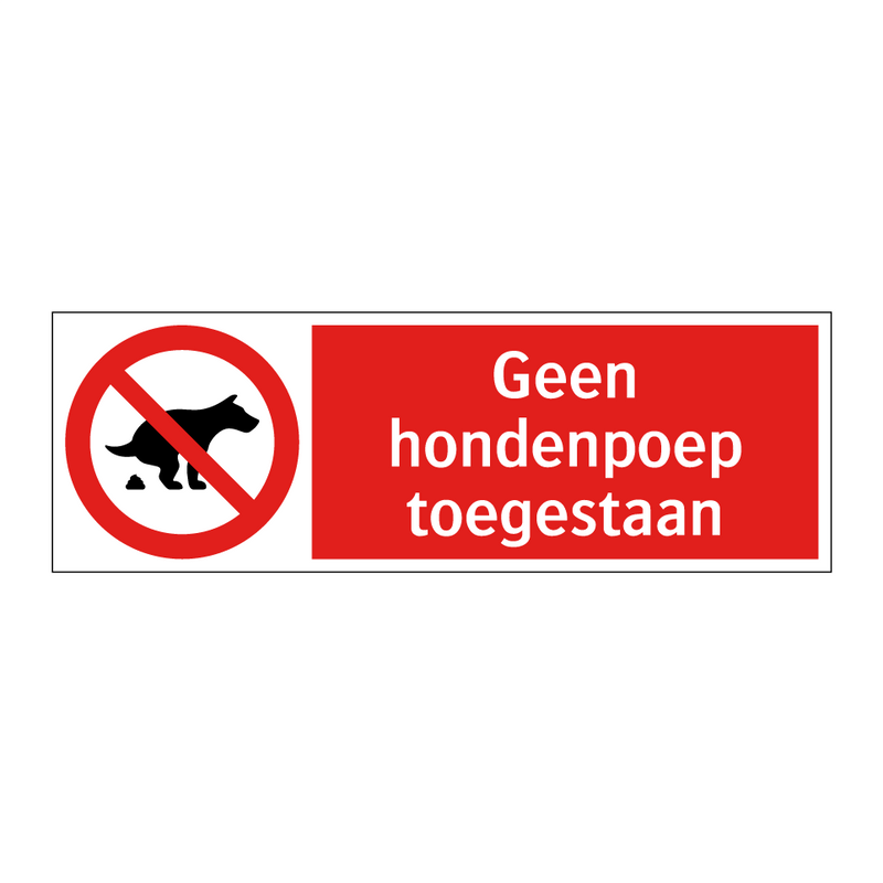 Geen hondenpoep toegestaan