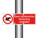 Geen hondentoilet - Ontlasting verboden
