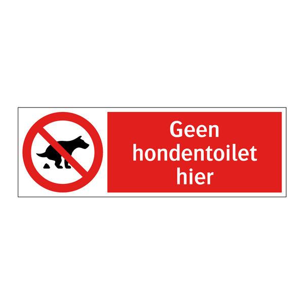 Geen hondentoilet hier
