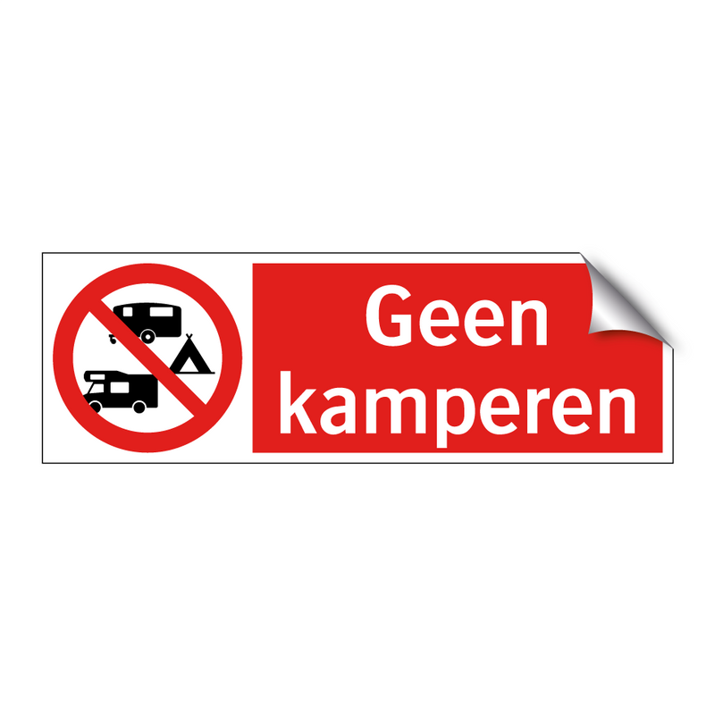 Geen kamperen