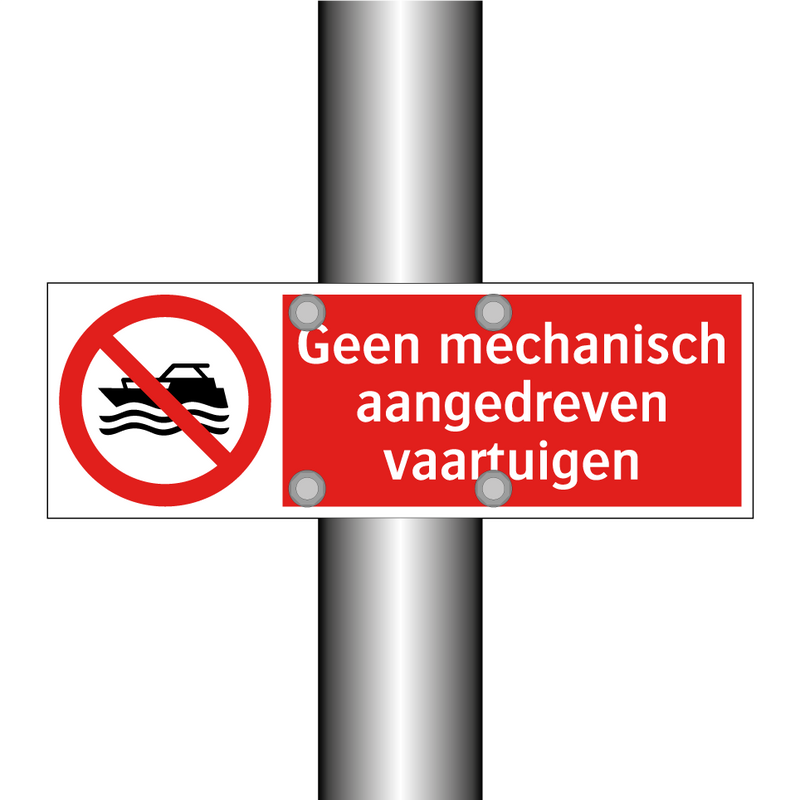 Geen mechanisch aangedreven vaartuigen