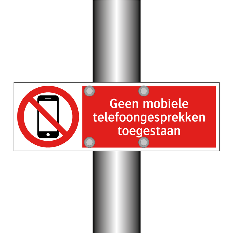 Geen mobiele telefoongesprekken toegestaan