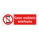 Geen mobiele telefoons