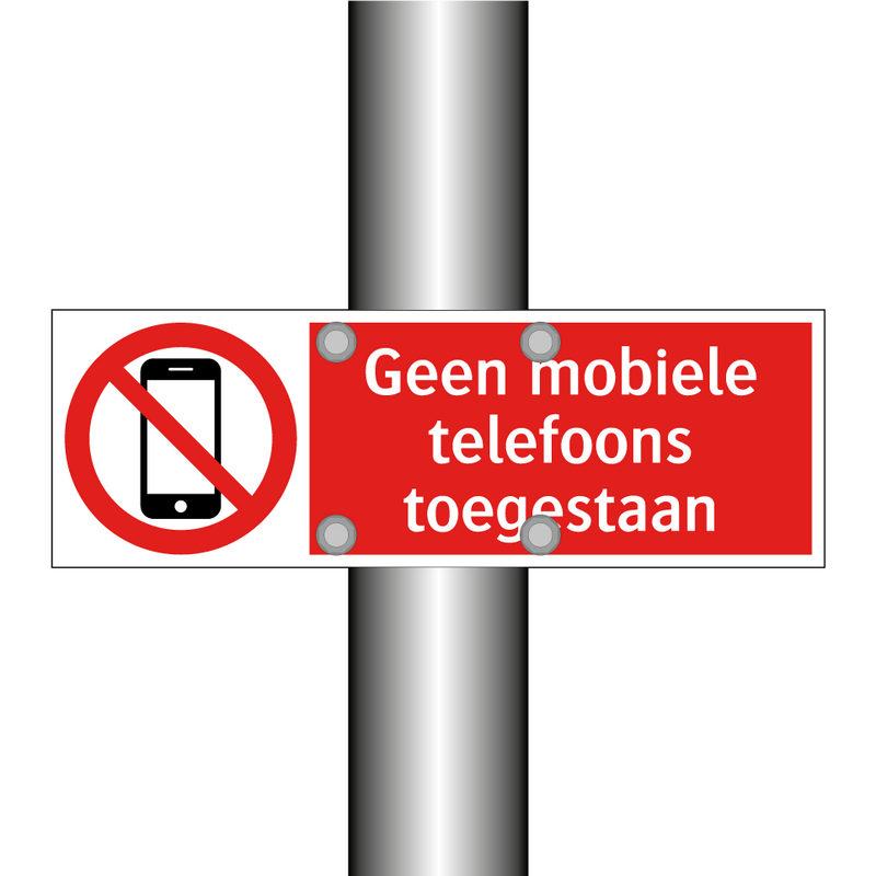 Geen mobiele telefoons toegestaan