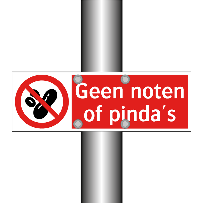 Geen noten of pinda's