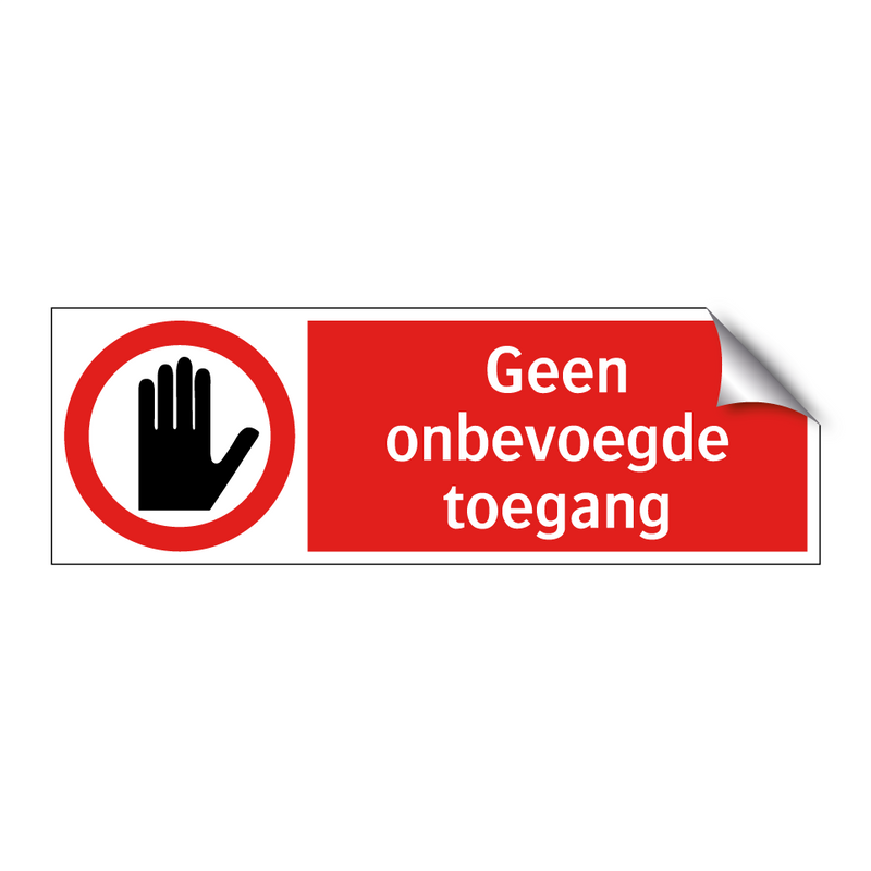 Geen onbevoegde toegang