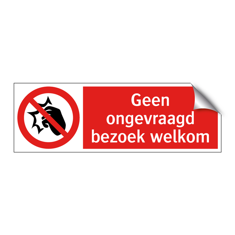 Geen ongevraagd bezoek welkom