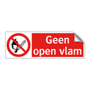 Geen open vlam