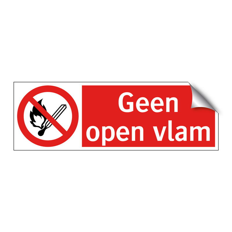 Geen open vlam