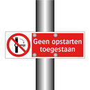 Geen opstarten toegestaan