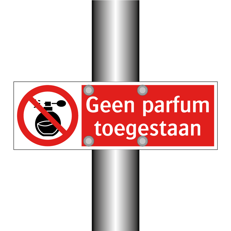Geen parfum toegestaan