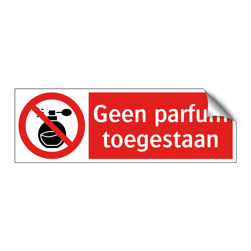 Geen parfum toegestaan