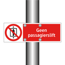 Geen passagierslift