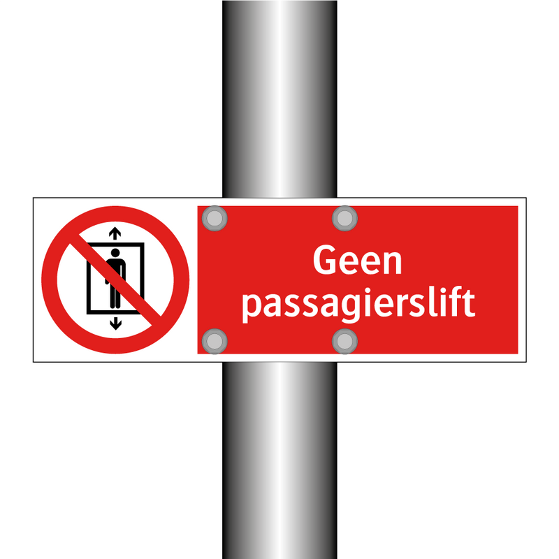 Geen passagierslift