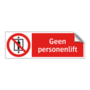 Geen personenlift