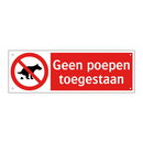 Geen poepen toegestaan