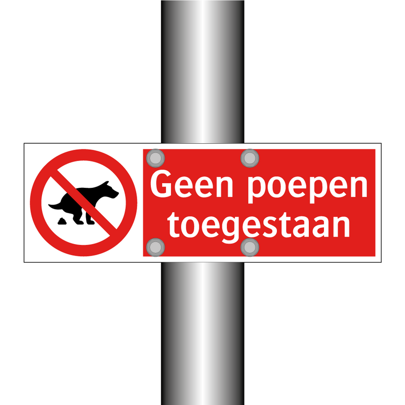 Geen poepen toegestaan