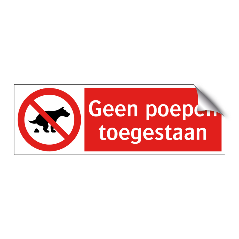Geen poepen toegestaan