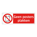 Geen posters plakken