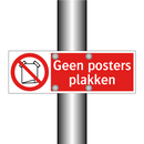 Geen posters plakken