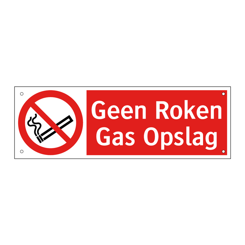 Geen Roken Gas Opslag