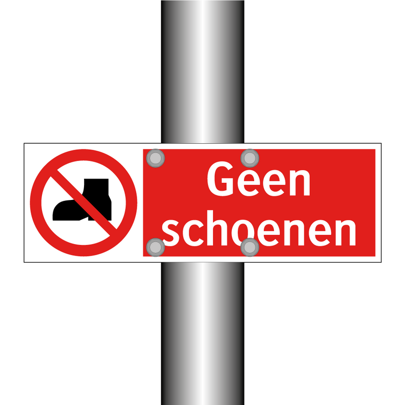 Geen schoenen