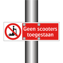 Geen scooters toegestaan