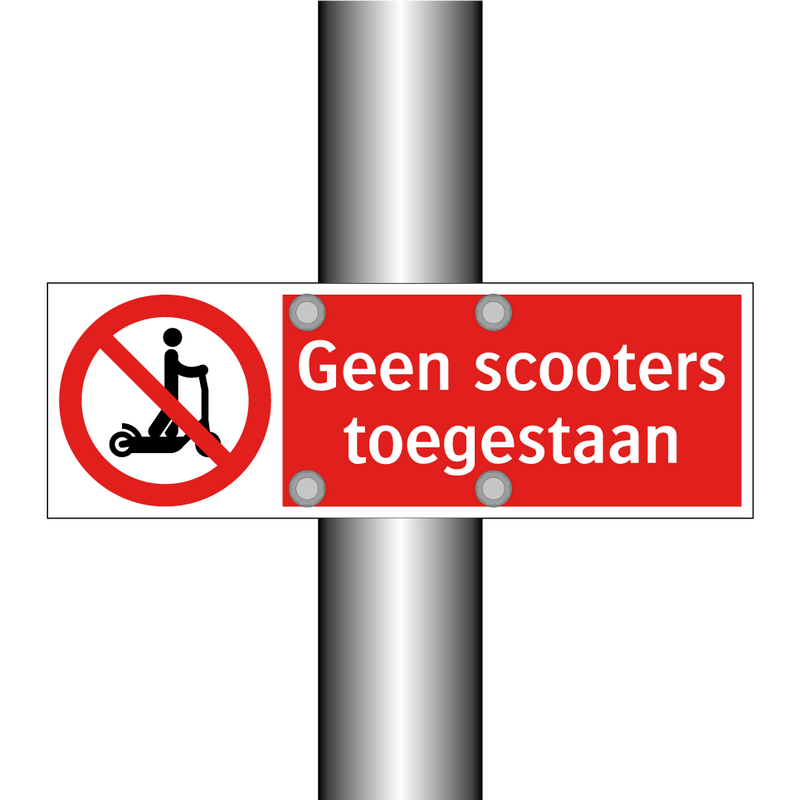Geen scooters toegestaan