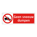 Geen sneeuw dumpen