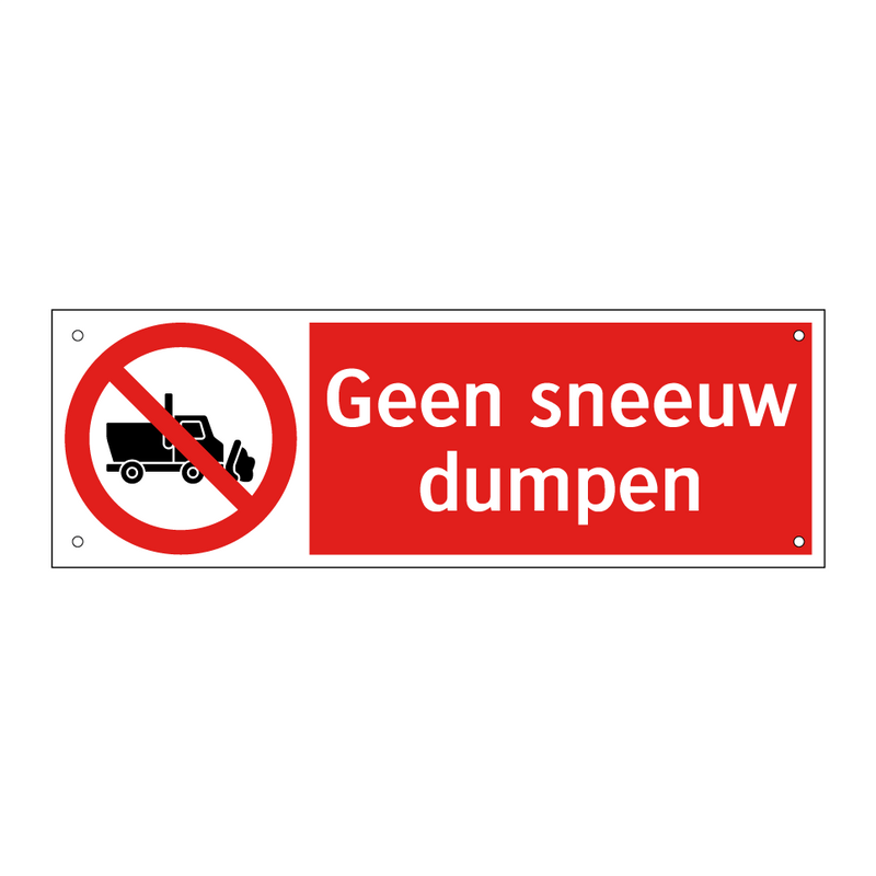Geen sneeuw dumpen