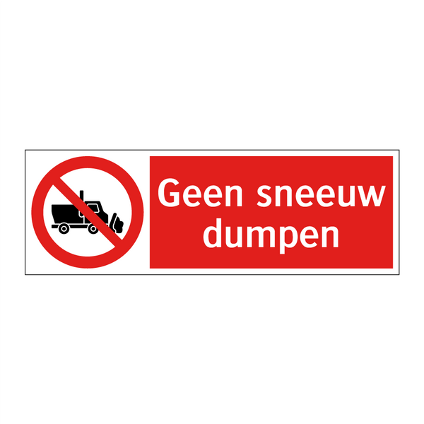 Geen sneeuw dumpen
