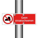 Geen straatschoenen