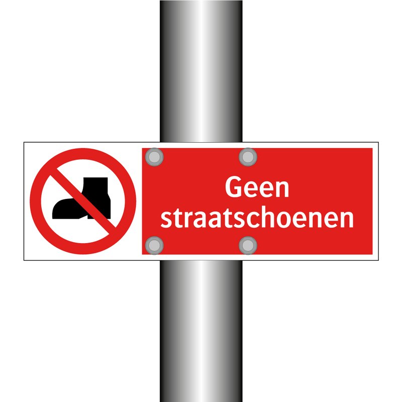 Geen straatschoenen