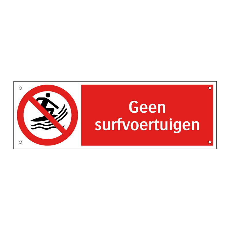 Geen surfvoertuigen