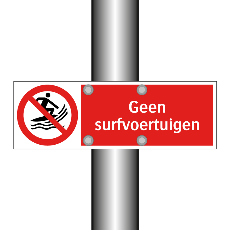 Geen surfvoertuigen